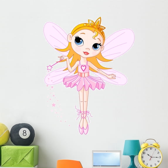 Cute Fairy Wall Mural by Wallmonkeys Peel and Stick Graphic (48 in H x 37 in W) WM230383