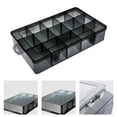 thumbnail image 3 of Soporte de caja de herramientas de plástico Hardware Joyería Pendiente de joyería Lentejuelas Arte de uñas Accesorios de hardware Almacenamiento 15 rejillas shamjiam Contenedor de almacenamiento, 3 of 8