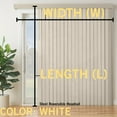 thumbnail image 7 of 59W x 48L" White 3-1/2" Deluxe Vertical Blind Room Darkening Vertical Blind Easy Installation for Patio Doors, Living Room & Bedroom  by LPS  Lowpricesupply, 7 of 7