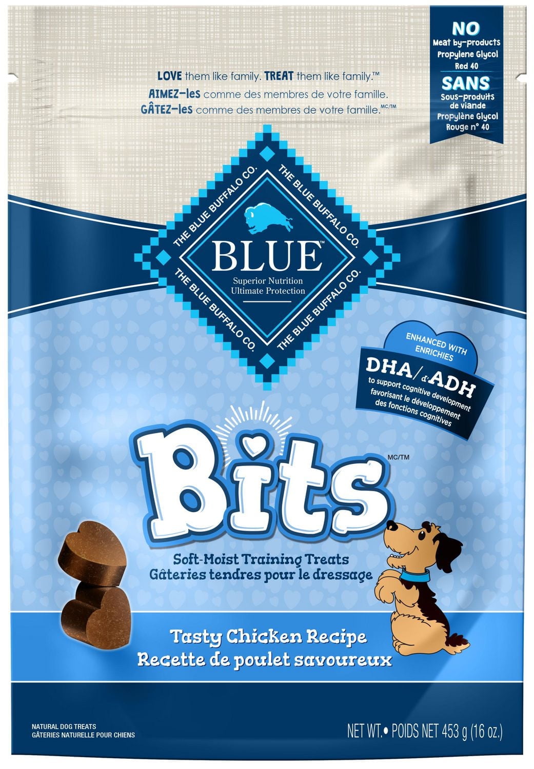 Blue Buffalo Life Protection Formula Puppy Chicken Dry Dog Food with training dog treats and Puppy wet food Value Bundle