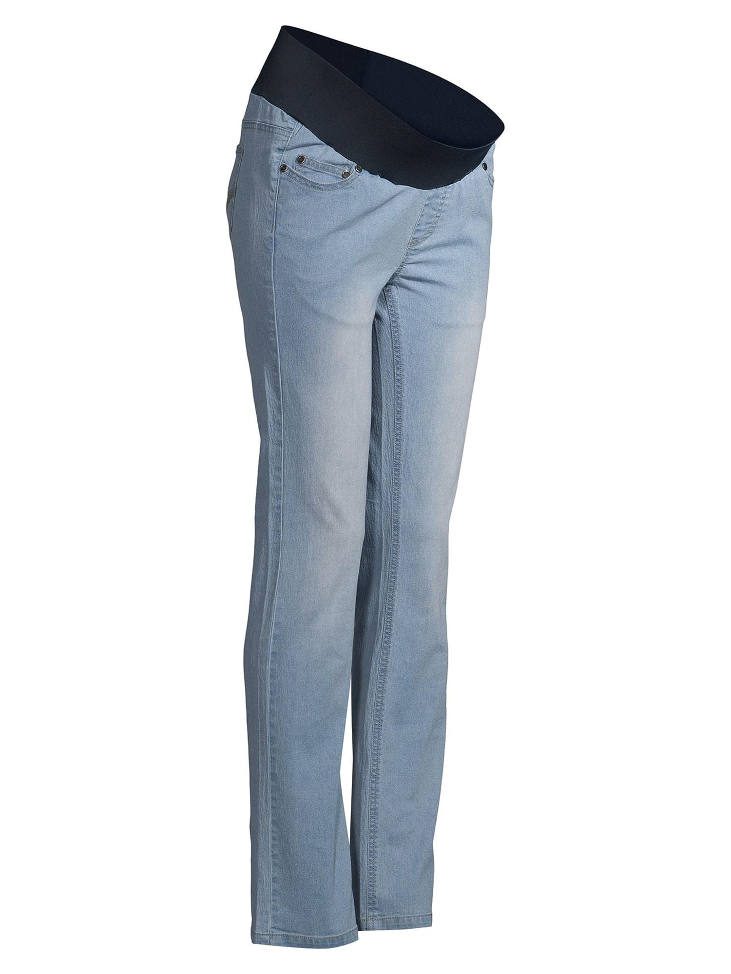Oh! Mamma Maternity Women's Straight Leg Jeans with Demi Panel (Women's & Women's Plus)