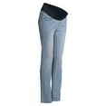 thumbnail image 6 of Oh! Mamma Maternity Women's Straight Leg Jeans with Demi Panel (Women's & Women's Plus), 6 of 6