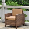thumbnail image 1 of International Caravan Barcelona Chaise de Patio Marron et Café, 1 of 3