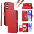 thumbnail image 1 of For Samsung Galaxy A35 5G Leather Phone Case with Card Holder, Wallet, Straps Protective Flip Cover, 1 of 5