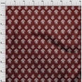 thumbnail image 3 of oneOone Georgette Viscose Fabric Leaves & Floral Block Decor Fabric Printed BTY 42 Inch Wide, 3 of 5