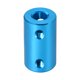 thumbnail image 2 of Acoplamiento de eje flexible 6mm a 6mm L25xD14 acoplador rígido de motor paso a paso conecta azul, 2 of 3