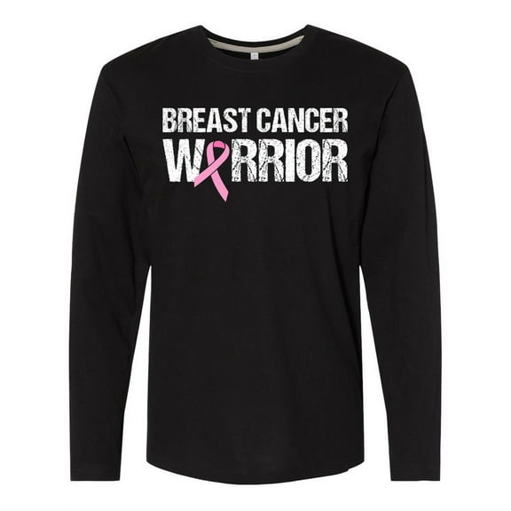 Inktastic Breast Cancer Warrior Long Sleeve T-Shirt