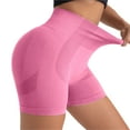 thumbnail image 4 of Prolriy Gym Shorts Women, Legging Shorts for Women High Waisted Biker Shorts Compression Scrunch Butt Lifting Short Women's Shorts Pink XL, 4 of 9