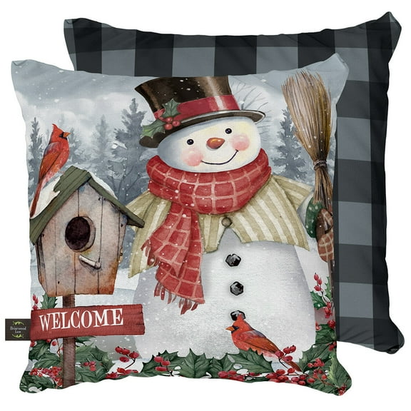 Briarwood Lane Jolly Snowman Welcome Pillow