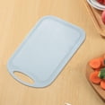 thumbnail image 3 of AuroraX Small Cutting Board with Grip Plastic Juice Grooves Non Toxic Cutting Board for Kitchen Durable Easy Clea Blue for Chopping Meat Vegetables Fruits Cheese Knife Friendly, 3 of 6
