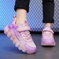 thumbnail image 2 of LIIPEE Girls Boys Sneakers Gradient Color Hook And Loop Strap Closed Toe Non- Sports Mesh Shoes Child Casual Party Sneaker,Light Purple,11.5-12 Years, 2 of 9