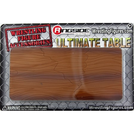 Collectible Wrestling Figure - Ultimate Table (Wooden) - Ringside Collectibles Exclusive Toy Wrestling Action Figure Accessories