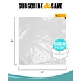 thumbnail image 2 of Clear Low Density Flat Poly Bags, Ultra Thin 0.90 Mil, 5000 Count, 4 x 4 in, 2 of 8