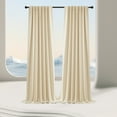 thumbnail image 7 of Curtains for Bedroom,Linen Curtains Living Room Curtains 51 Inches Long,Indoor/Outdoor Solid Color Curtain Panel for Porch, Pergola, Patio, Deck, 7 of 7