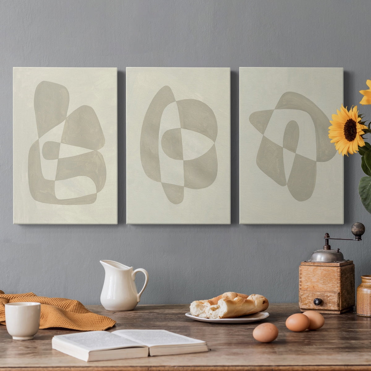 Soft Shape II Premium Gallery Wrapped Canvas - Ready to Hang - 40 x 60 Each