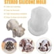thumbnail image 3 of French Bulldog Soap Mold Silicone Mold for Fondant Chocolate Candy Cake Decorating Silicone Candle Molds Plaster Polymer Clay, 3 of 4
