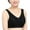 Black, variant on Samickarr Plus Size Compression Bras For Women Post Surgery Front Closure Women Solid Sleeveless Plus Size Lingerie Front Four Button Wide Strap Tank Bra