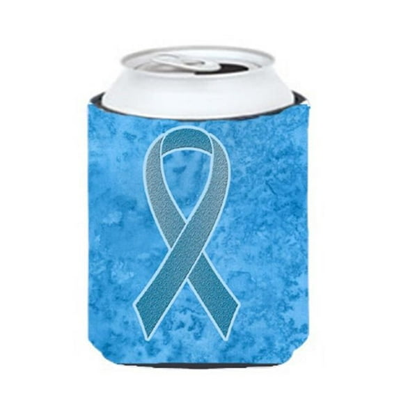 Blue Ribbon For Prostate Cancer Awareness Can Or Bottle Hugger, 12 Oz.