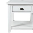 thumbnail image 3 of Wooden End Table With Open Shelf, Weathered White- Saltoro Sherpi, 3 of 5