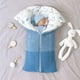 thumbnail image 5 of Saco de dormir de invierno para bebé de 0 a 12 meses, saco de dormir de punto de algodón, unisex, para niña y niño, saco de dormir con cremallera para niño pequeño (azul) JFHHH pequeña, 5 of 5