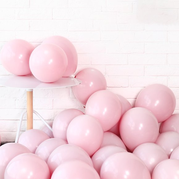 : 10-inch pink balloon latex balloon for party decoration, 100 pieces (pink)