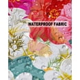 thumbnail image 5 of Pack of 2 Outdoor Pillow Covers, Flower Gardenia in Full Bloom Waterproof Square Throw Pillowcase Cushion Decorative Pillow Covers for Couch Patio Tent, 20x20 in, 5 of 6