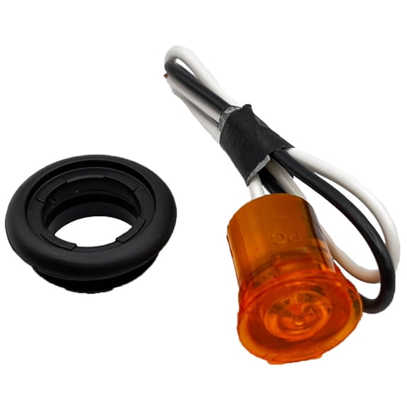 RV Designer L921 Round LED Marker Light - Amber