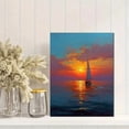 thumbnail image 2 of Qisvanset Abstract Gradient Sunset Mountain Canvas Print 12x16 Inch Home Gift Art, 2 of 8