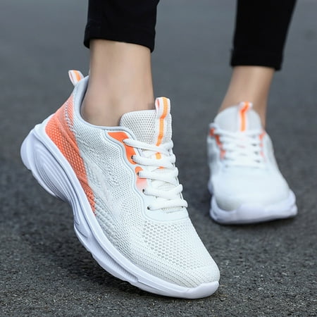 

eczipvz Womens Shoes Women s Round Comfortable Casual Knitted Loafers Breathable Lightweight Slip on Walking Shoes