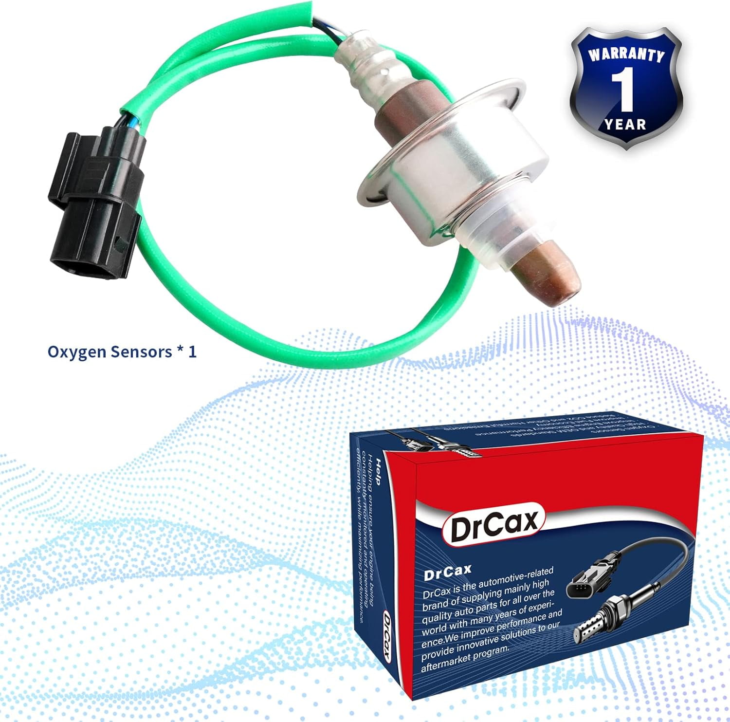 DrCax Oxygen O2 Sensor Heated Air Fuel Ratio Upstream 234-9091 2349091 Compatible with Acura TSX 2009-2014 Accord 2008-2012 CRV 2010-2011 2.4L L4 Replace 2344462 36531-R40-A01 36532R40A01