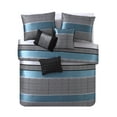 thumbnail image 5 of Teal Polyester Jacquard Comforter Set, Full/Queen, Mainstays Preston, 5 of 8