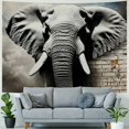 thumbnail image 4 of Sheronv Elephant Tapestry Wall Hanging Unique Style Graphic Tapestries Home Wall Decor Art for Living Room Bedroom Apartment Farmhouse Dorm 40x60inch, 4 of 6