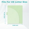 thumbnail image 6 of AGCAN 3 Ring Binder Dividers with Two Pockets, 12 Count Plastic File Dividers Binder Index Dividers with 6 Tabs, Assorted Colors, Letter Size, 6 of 8