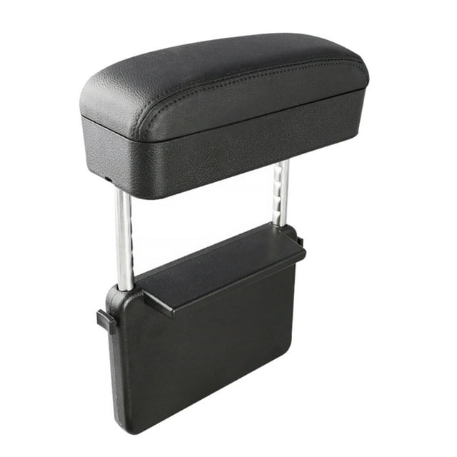 VONKY Car Armrest Box Adjustable Rest Pad Auto Center Console Lift Sundries Storage Organizer Black black line