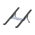 thumbnail image 4 of Soporte para computadora portátil, elevador ajustable para oficina en casa, soporte para computadora portátil plegable gris, 4 of 8