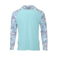 thumbnail image 2 of Paragon 240 Tortuga Long Sleeve UPF 50+ Mangrove Sublimated Performance Hoodie-Aqua Blue-S, 2 of 2