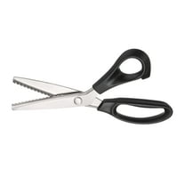 Uxcell Sewing Scissors Stainless Steel Scalloped Cutting Scissors Black
