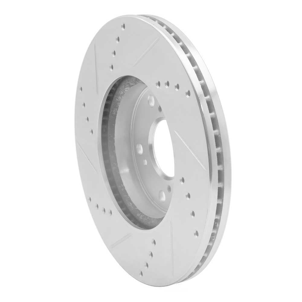 Dynamic Friction Company 631-59037R DFC Brake Rotor - Drilled And Slotted - Silver