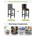 thumbnail image 3 of Brown Black Ombre Bar Stool Covers Set of 4, Modern Gradient Abstract Art Stretch Washable Bar Chair Covers with Backs, Removable Pub Counter Height Chair Cover for Kitchen Dining Room Cafe, 3 of 7