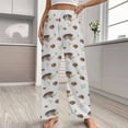 thumbnail image 2 of Autumn Pattern with Hedgehogand Acorn Women's Pajamas Pajama Pants Women's Sleepwear Lounge Sleep Bottoms Stretch with Pockets, 2 of 7