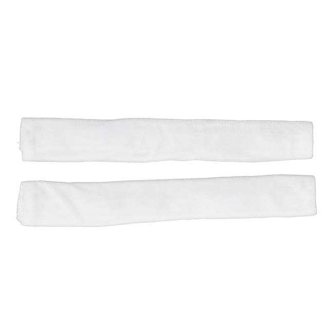 2PCS Refrigerator Door Handle Covers Hook and Loop Kitchen Appliance Handle Decor Cloth Protector for Dishwasher Microwave Oven White