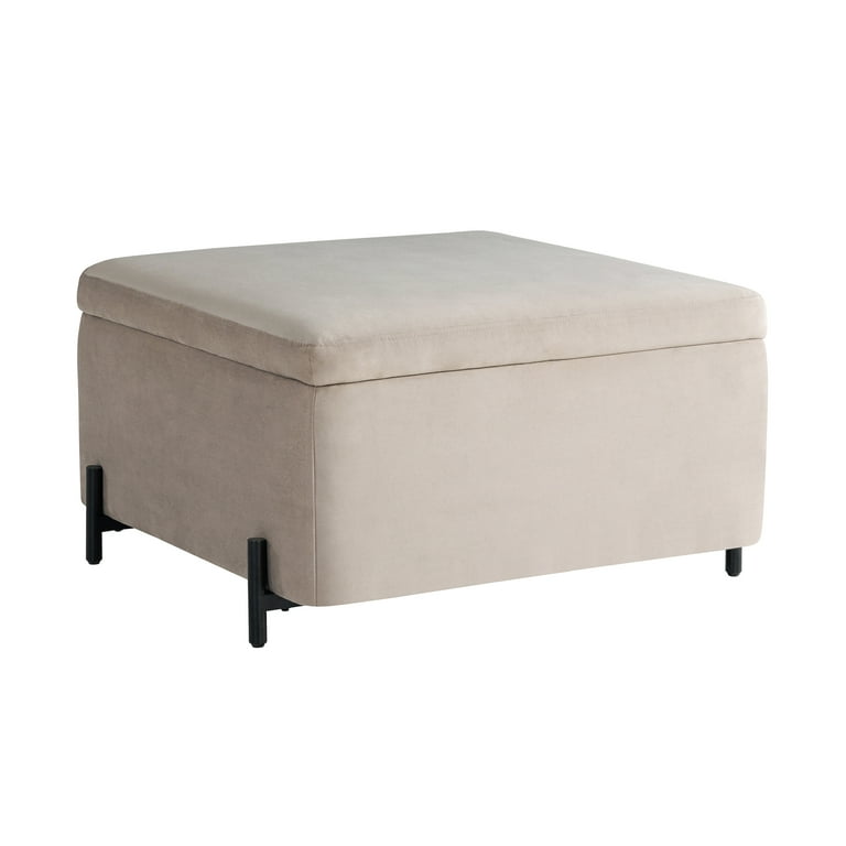 Studio Living Kingston Large Storage Ottoman, Taupe photo 3