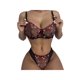 thumbnail image 3 of TRKIYQC Conjunto De Ropa Interior De Mujer De 2 Piezas, Sujetador De Perspectiva De Malla Bordado De Corazón Creativo De Estilo Dulce De Mujer + Calzoncillos Traje De Lencería TRKIYQC moda, 3 of 8