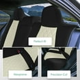 thumbnail image 2 of For Toyota Corolla 2020-2024 FH Group Custom Fit Neoprene Car Seat Covers Waterproof Beige - Rear Seat, 2 of 5