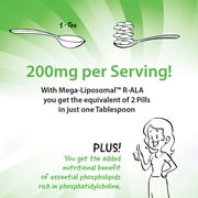 Vida Lifescience Aurora Nutrascience, Mega-Liposoma R-Alpha Lipoic Acid+ 750 mg with Vitamin C 16 oz Liquid