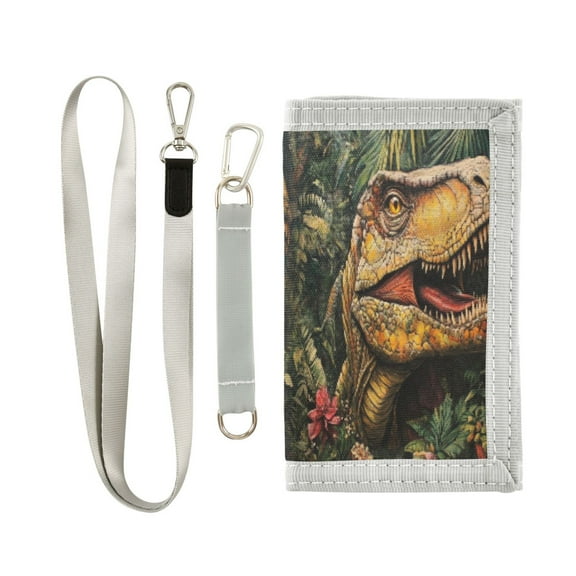 Cloth Purse Boys' Novelty Wallets Girls' Novelty Wallets Men's Wallets Women's Wallets Card Wallet Cash Wallet Student ID Bag Coin Wallet Cool Cartoon Dinosaur