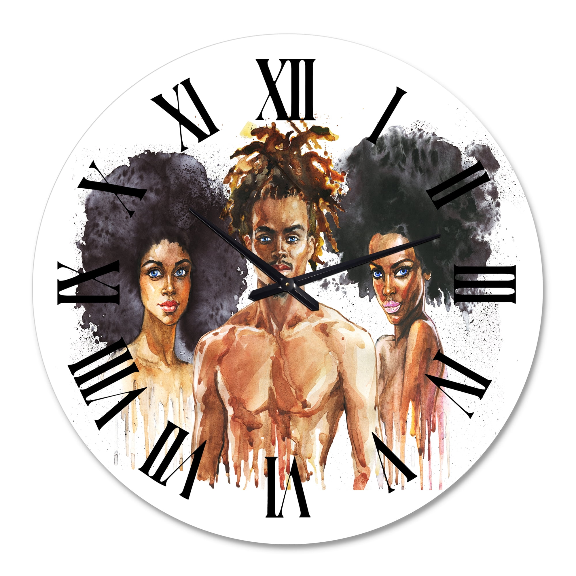 Designart 1 in Quartz Glam Wall Clock
