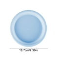 thumbnail image 3 of Plastic Round Serving Plate | Nordic Style | Multi-Colored | Food-Grade & Environmental | Shatterproof & Lightweight | Microwave & Dishwasher | 1 Pack | 7.36in, 3 of 6