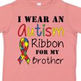 thumbnail image 4 of Inktastic I Wear an Autism Ribbon for My Brother Boys or Girls Toddler T-Shirt, 4 of 5