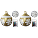 thumbnail image 2 of Inflable Navidad 60cm Fiesta Nuevo Con Brillo PVC (copos Nieve Dorados) 2 Uds., 2 of 5
